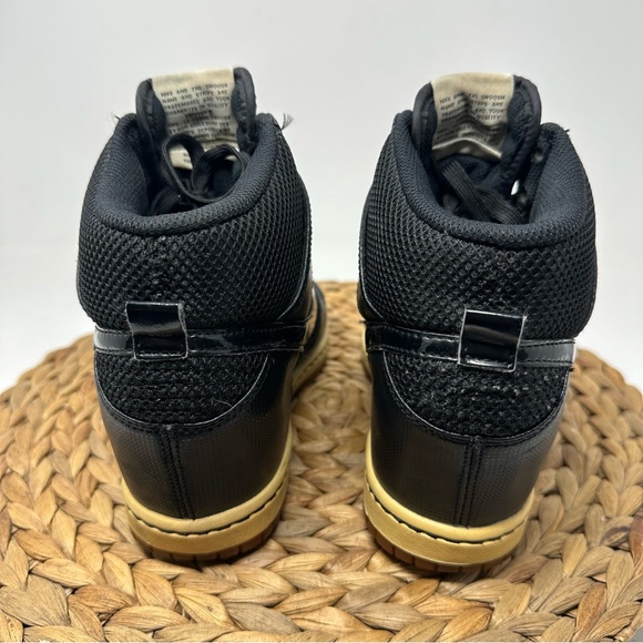 Nike Dunk Sky Hi Black Essential Mesh Gum Hidden Wedge Size 7.5 - Picture 7 of 9